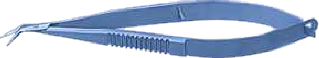 Keratoplasty Scissors Angled